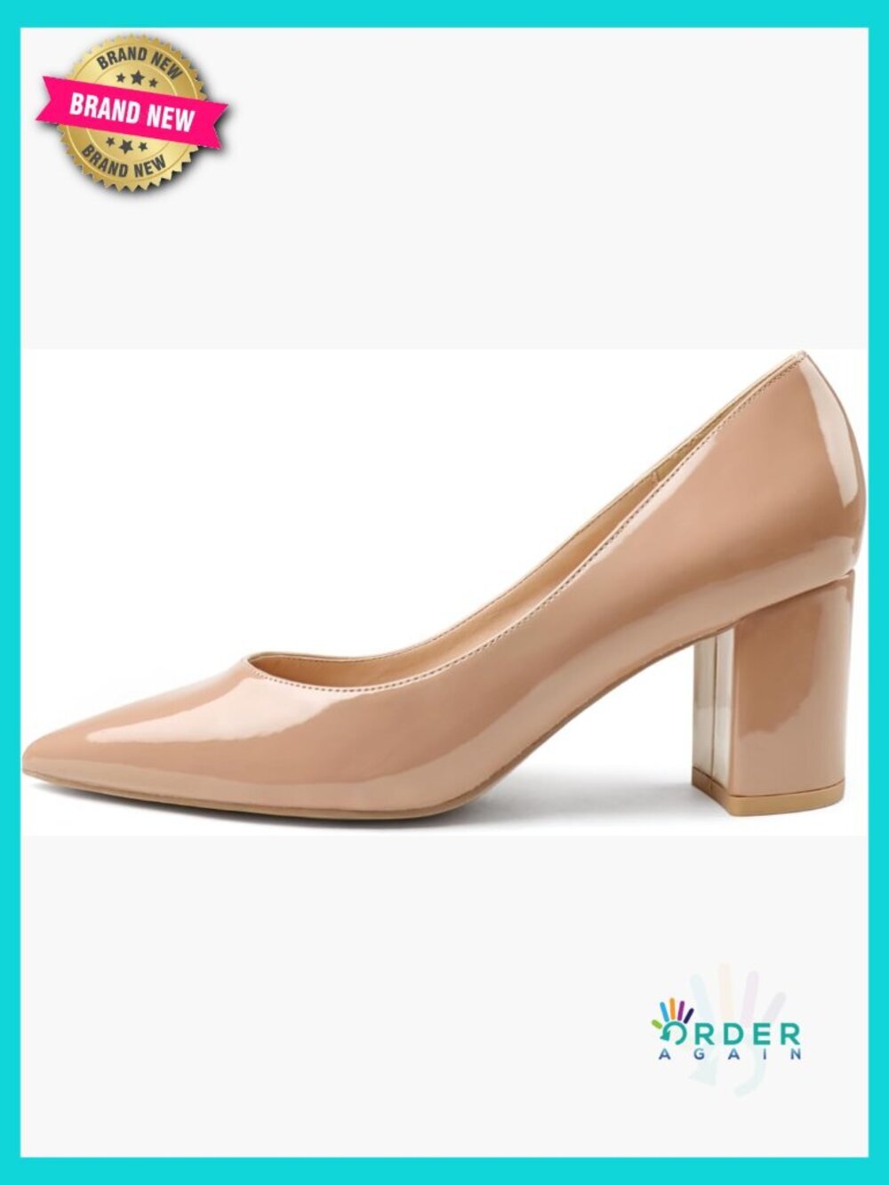 Chunky Heel Pumps Comfortable Block Heel Work Dress Shoes Pointed Toe
